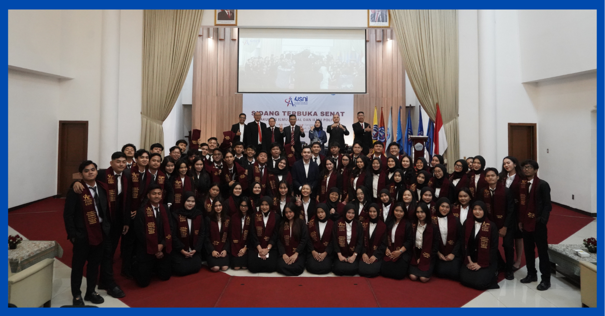 FISIP USNI Kukuhkan Lulusan Baru dalam Yudisium Semester Genap